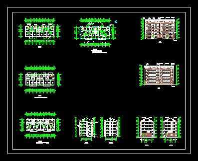 閣樓住宅建筑施工圖免費下載 建筑戶型平面圖