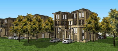 精品歐式風格多層住宅別墅建筑su模型設計圖下載 圖片4.70mb 建筑模型庫 su模型