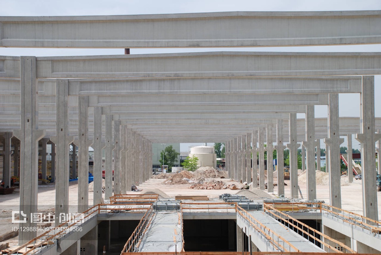 建筑施工吊桿混凝土大廳